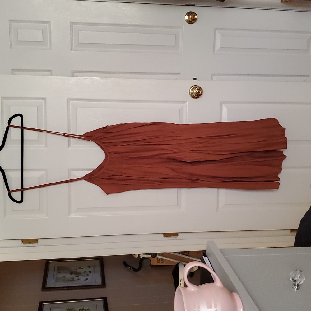 SHEIN plus size casual wide leg jumpsuit w/adjustable straps